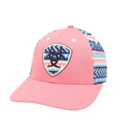 Ariat Girls' Aztec Print Ball Cap