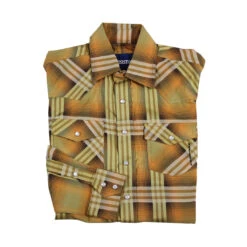 Resistol Boys' Sand Spring Snap Plaid Shirt