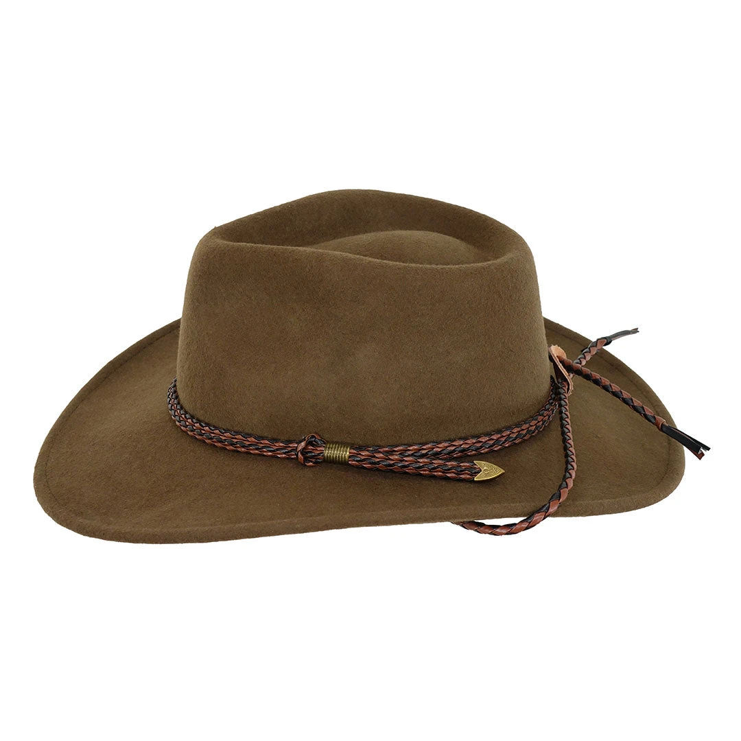 Outback Trading Co. Broken Hill Aussie Felt Cowboy Hat 2 Outback Trading Co. Broken Hill Aussie Felt Cowboy Hat - Image 2