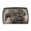 Montana Silversmiths Men's River Rock Cascade Pack Horse & Rider Buckle
