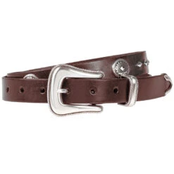 Wrangler Leather & Concho Women's Belt -Western Cowboy Equipment Store 2c974439659ccaf36cd07b439ba71694