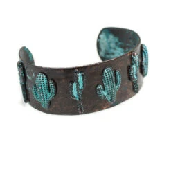 Wyo-Horse Women's Saguaro Cactus Cuff Bracelet -Western Cowboy Equipment Store 2cee2f7f1328d63a08fee75f2df92fde