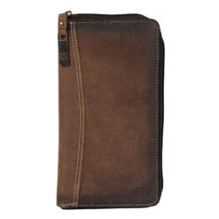 STS Ranchwear Zip-Around Leather Passport Wallet