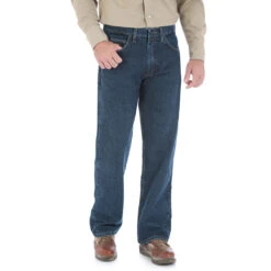 Wrangler Men's Flame Resistant Relaxed Fit Jeans -Western Cowboy Equipment Store 3fc3062080ae127a848ef84e44f00d85