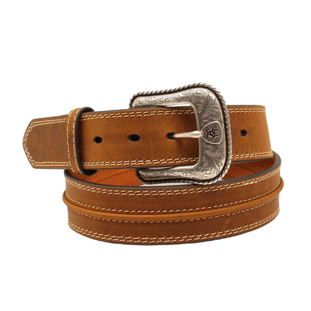 Ariat Men's Stitch Accent Leather Belt 1 Ariat Men's Stitch Accent Leather Belt