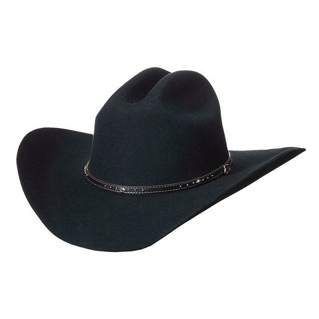 Justin Black Hills 2X Cattleman Felt Cowboy Hat 1 Justin Black Hills 2X Cattleman Felt Cowboy Hat