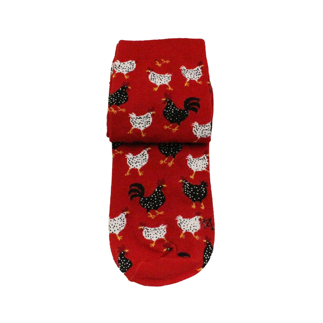 Austin Accent Women's Mid Calf Chicken Print Socks 2 Austin Accent Women's Mid Calf Chicken Print Socks - Image 2