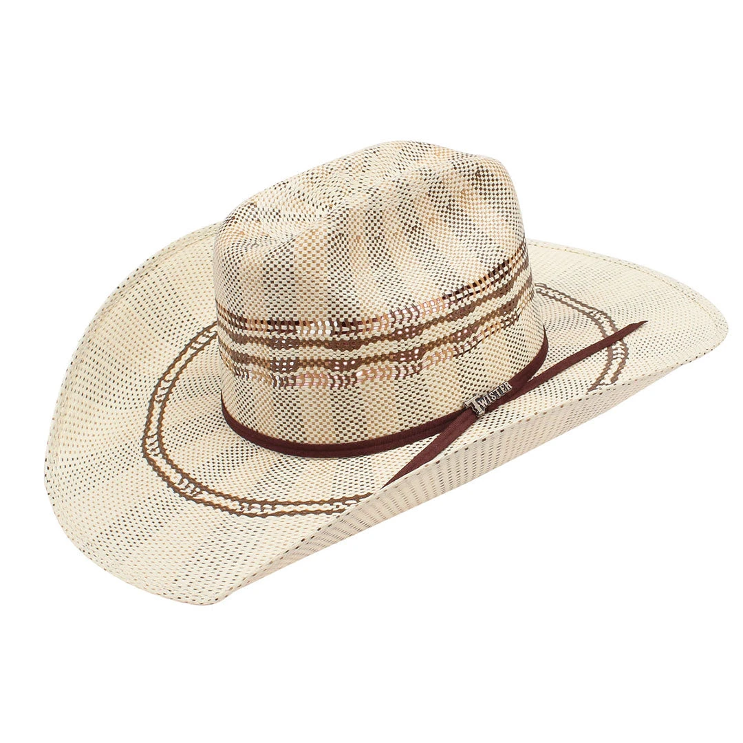 Twister Cattleman Two-Tone Straw Cowboy Hat 1 Twister Cattleman Two-Tone Straw Cowboy Hat
