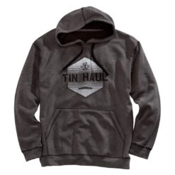 Tin Haul Fleece Heather Grey Mens Hoodie
