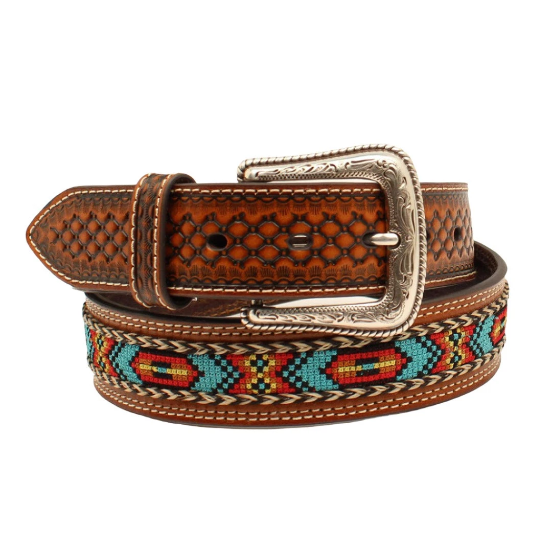 Nocona Men's Aztec Pattern Belt 1 Nocona Men's Aztec Pattern Belt