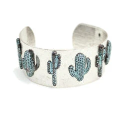 Wyo-Horse Women's Saguaro Cactus Cuff Bracelet -Western Cowboy Equipment Store 93be5ad236e99d0dc2651f95a4bfd7b2