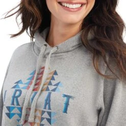 Ariat Women's REAL Beartooth Hoodie 17 Ariat Women's REAL Beartooth Hoodie -Western Cowboy Equipment Store AIL 10041632 detail01