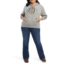 Ariat Women's REAL Beartooth Hoodie 21 Ariat Women's REAL Beartooth Hoodie -Western Cowboy Equipment Store AIL 10041632 full plus