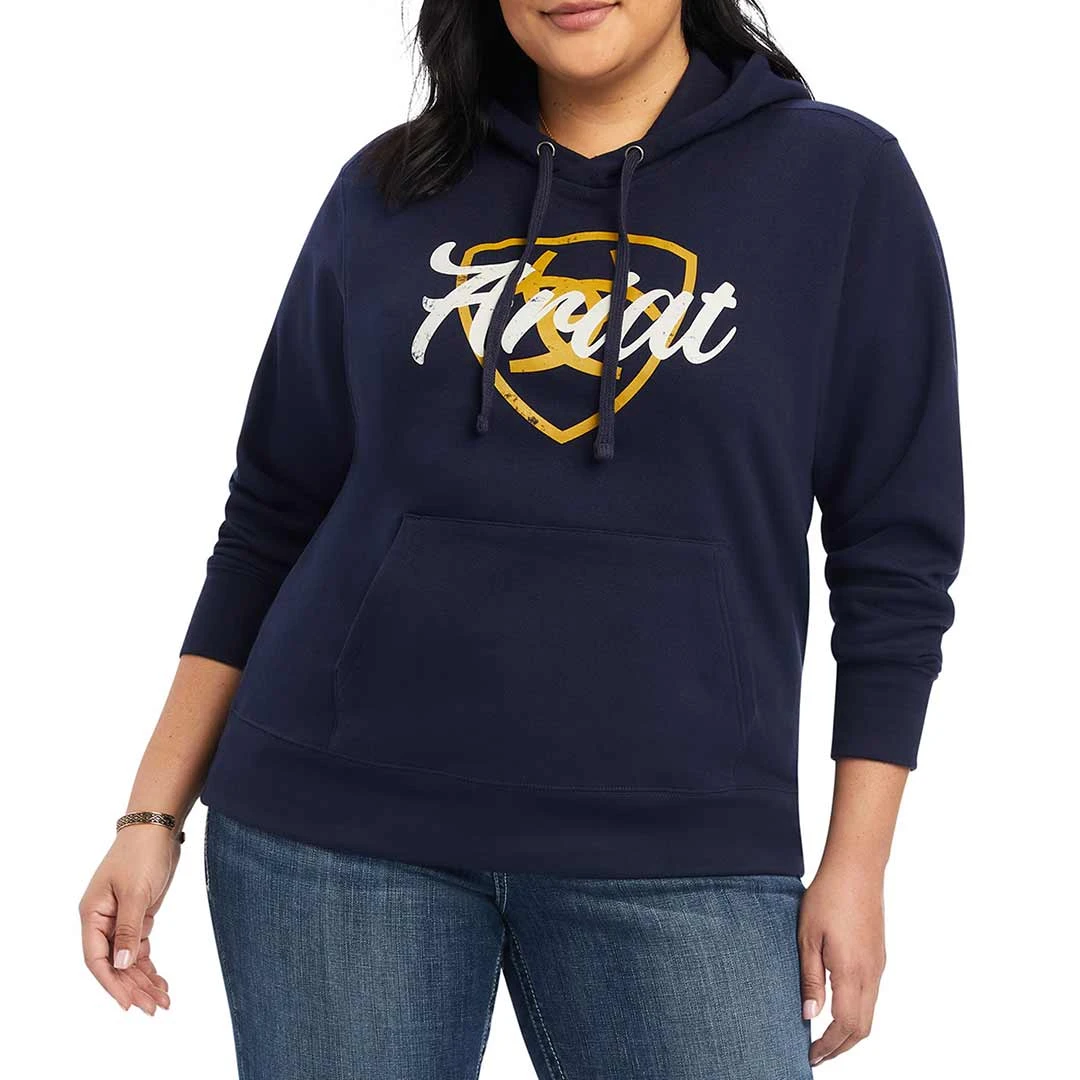 Ariat Women's REAL Shield Logo Hoodie 4 Ariat Women's REAL Shield Logo Hoodie - Image 4