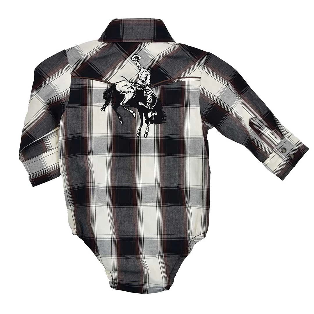 Cowboy Hardware Baby Boys' Hombre Plaid Onesie 2 Cowboy Hardware Baby Boys' Hombre Plaid Onesie - Image 2