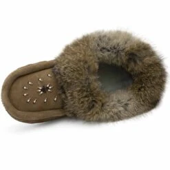 Lammle's Women's Fur Trim Moccasins