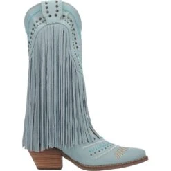Dingo Women's Gypsy Leather Cowgirl Boots -Western Cowboy Equipment Store DNP DI737 Blue 2