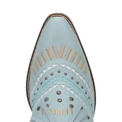 Dingo Women's Gypsy Leather Cowgirl Boots -Western Cowboy Equipment Store DNP DI737 Blue 6