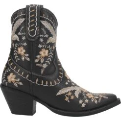 Dingo Women's Primrose Leather Cowgirl Boots -Western Cowboy Equipment Store DNP DI748 Black 2