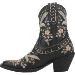 Dingo Women's Primrose Leather Cowgirl Boots -Western Cowboy Equipment Store DNP DI748 Black 3