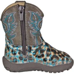 Roper Baby Girls' Glitter Leopard Cowgirl Boots -Western Cowboy Equipment Store KAR 91619012562 1