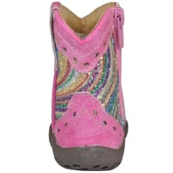 Roper Baby Girls' Swirly Glitter Shaft Cowgirl Boots -Western Cowboy Equipment Store KAR 91619012758 2