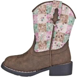 Roper Toddler Girls' Floral Shine Cowgirl Boots -Western Cowboy Equipment Store KAR 91712262046