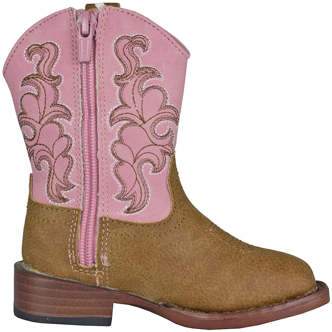 Roper Toddler Girls' Pink Shaft Cowgirl Boots 3 Roper Toddler Girls' Pink Shaft Cowgirl Boots - Image 3