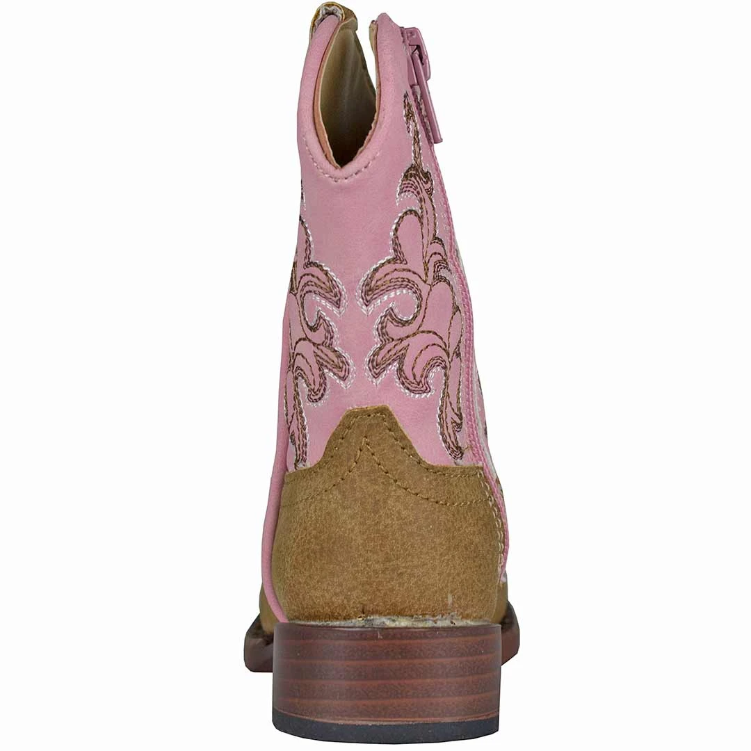 Roper Toddler Girls' Pink Shaft Cowgirl Boots 4 Roper Toddler Girls' Pink Shaft Cowgirl Boots - Image 4