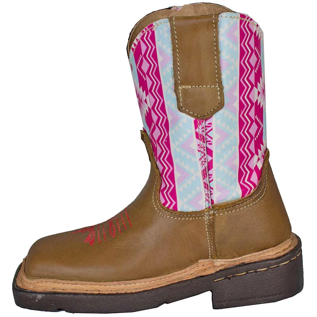 Roper Toddler Girls' Aztec Shaft Cowgirl Boots 2 Roper Toddler Girls' Aztec Shaft Cowgirl Boots - Image 2