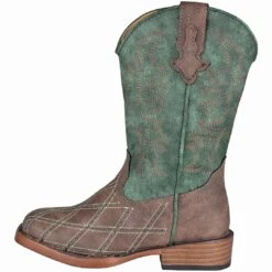 Roper Boys' Cross Cut Square Toe Cowboy Boots 10 Roper Boys' Cross Cut Square Toe Cowboy Boots -Western Cowboy Equipment Store KAR 9181900813