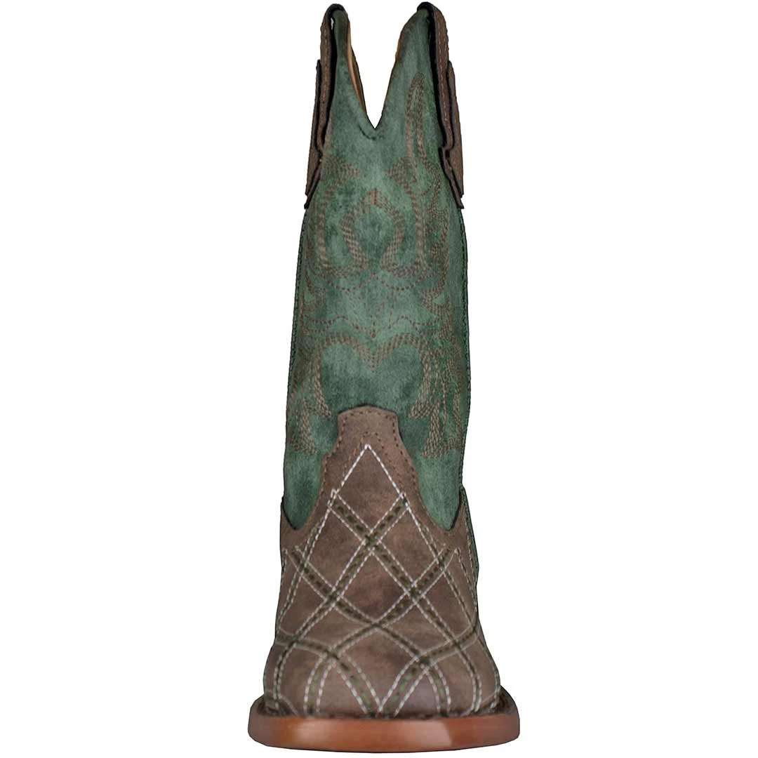 Roper Boys' Cross Cut Square Toe Cowboy Boots 6 Roper Boys' Cross Cut Square Toe Cowboy Boots - Image 6