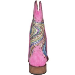 Roper Girls' Swirly Glitter Shaft Cowgirl Boots -Western Cowboy Equipment Store KAR 91819012758 2