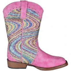 Roper Girls' Swirly Glitter Shaft Cowgirl Boots -Western Cowboy Equipment Store KAR 91819012758 3