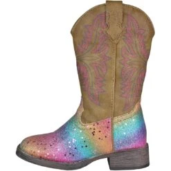 Roper Girls' Glitter Rainbow Cowgirl Boots -Western Cowboy Equipment Store KAR 91819032141