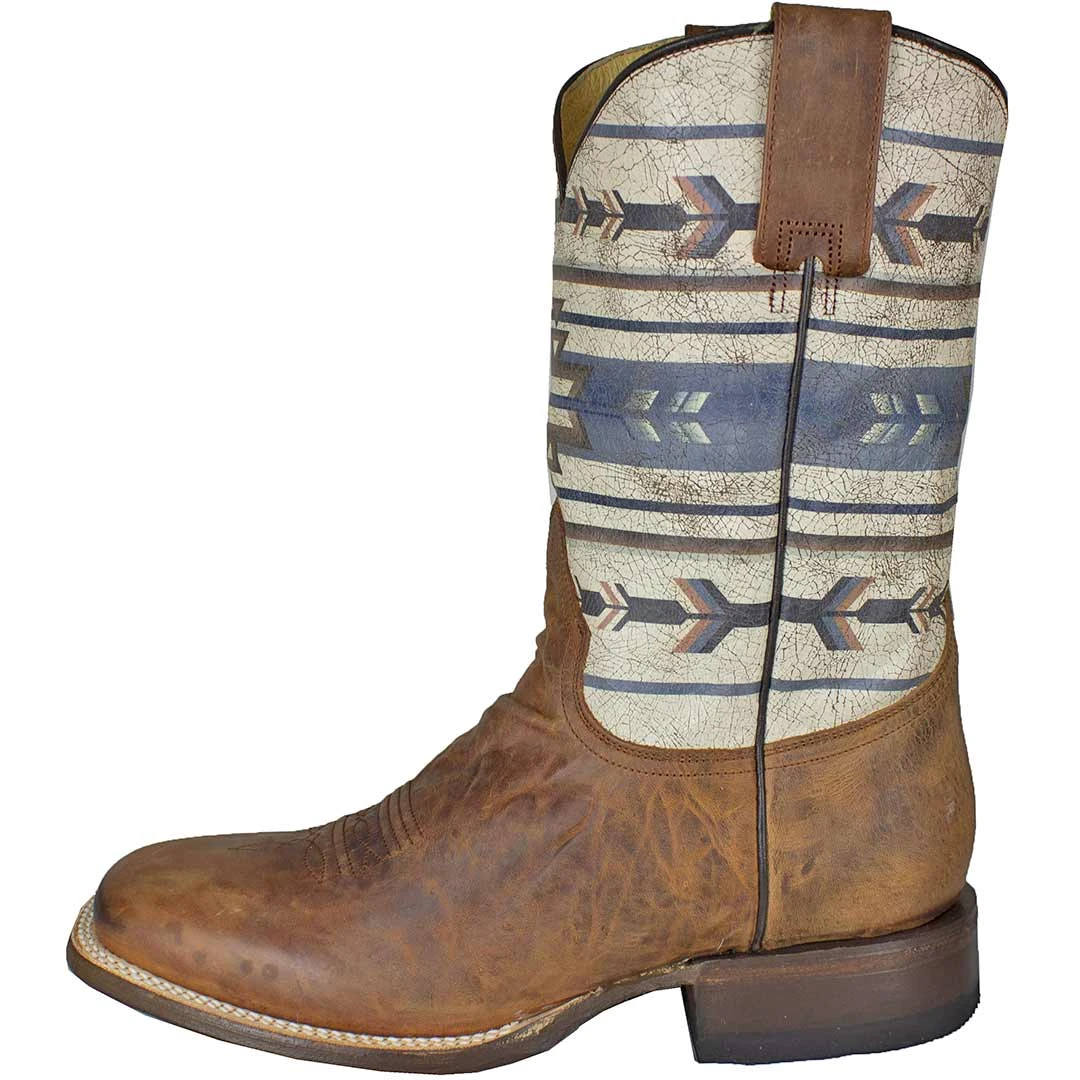 Roper Men's Aztec Shaft Cowboy Boots 2 Roper Men's Aztec Shaft Cowboy Boots - Image 2