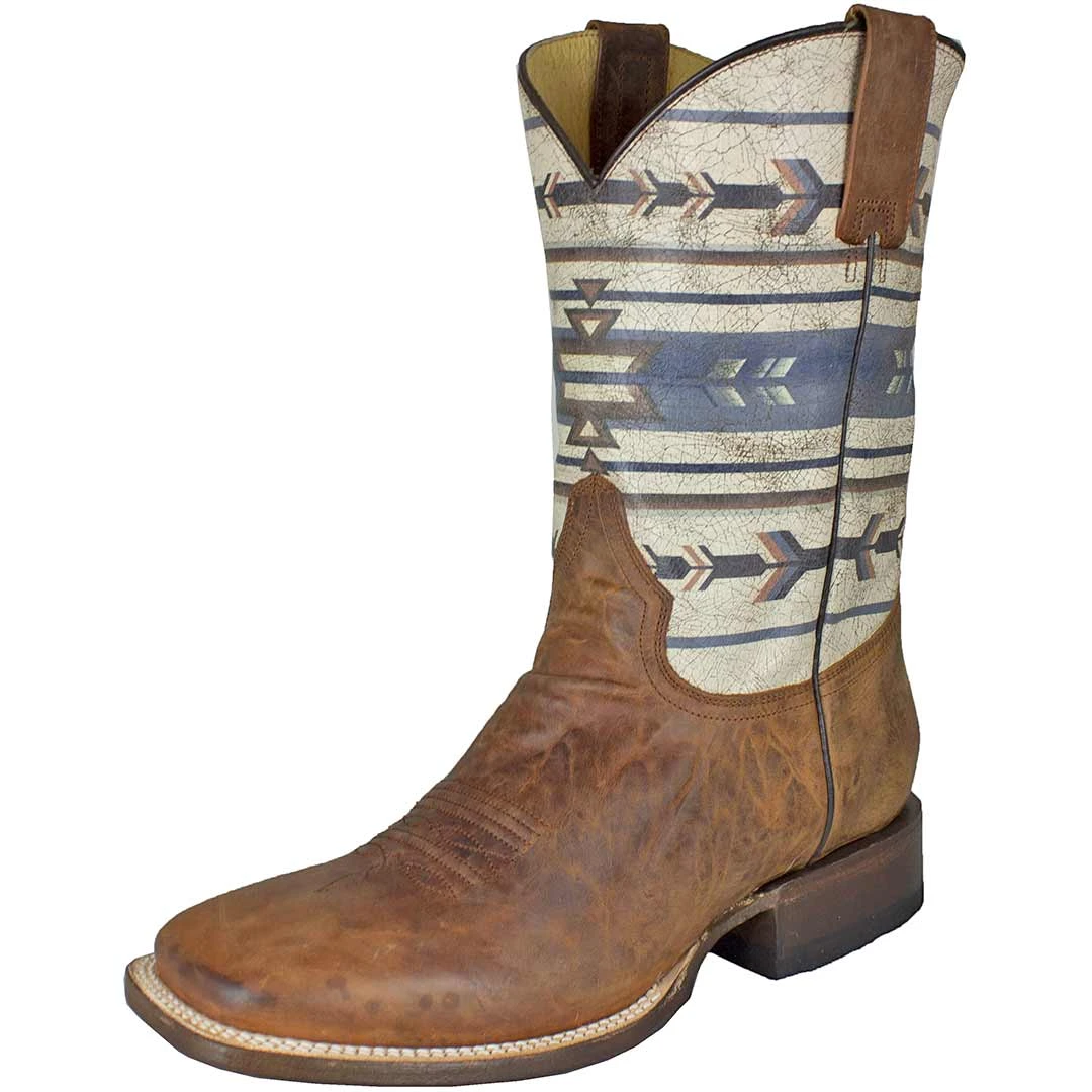 Roper Men's Aztec Shaft Cowboy Boots 1 Roper Men's Aztec Shaft Cowboy Boots