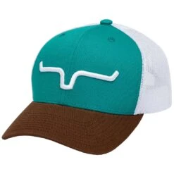 Kimes Ranch Men's Weekly Trucker Snap Back Cap -Western Cowboy Equipment Store KIM seasonal weekly teal caps 1
