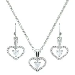 Montana Silversmiths Women's Heart & Arrow Jewelry Set