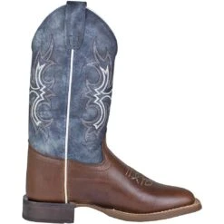 Old West Boys' Square Toe Cowboy Boots -Western Cowboy Equipment Store OLD BSY1914 1