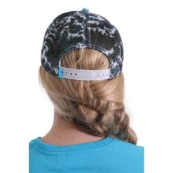 Cinch Women's Lace Pattern Mesh Trucker Cap -Western Cowboy Equipment Store RCK MHC7874007 BK