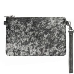 Montana West Women's Hair-On Hide Crossbody Clutch -Western Cowboy Equipment Store TRN RLH 002BK 1