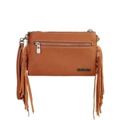 Montana West Women's Hair-On Hide Fringe Crossbody Clutch -Western Cowboy Equipment Store TRN RLH 025 BR 2