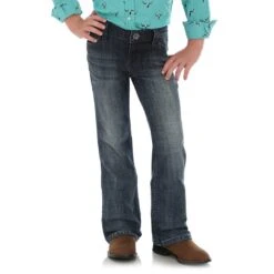 Wrangler Girls' Everyday Mid Rise Bootcut Jeans 5 Wrangler Girls' Everyday Mid Rise Bootcut Jeans -Western Cowboy Equipment Store WRA 09MWGES FT