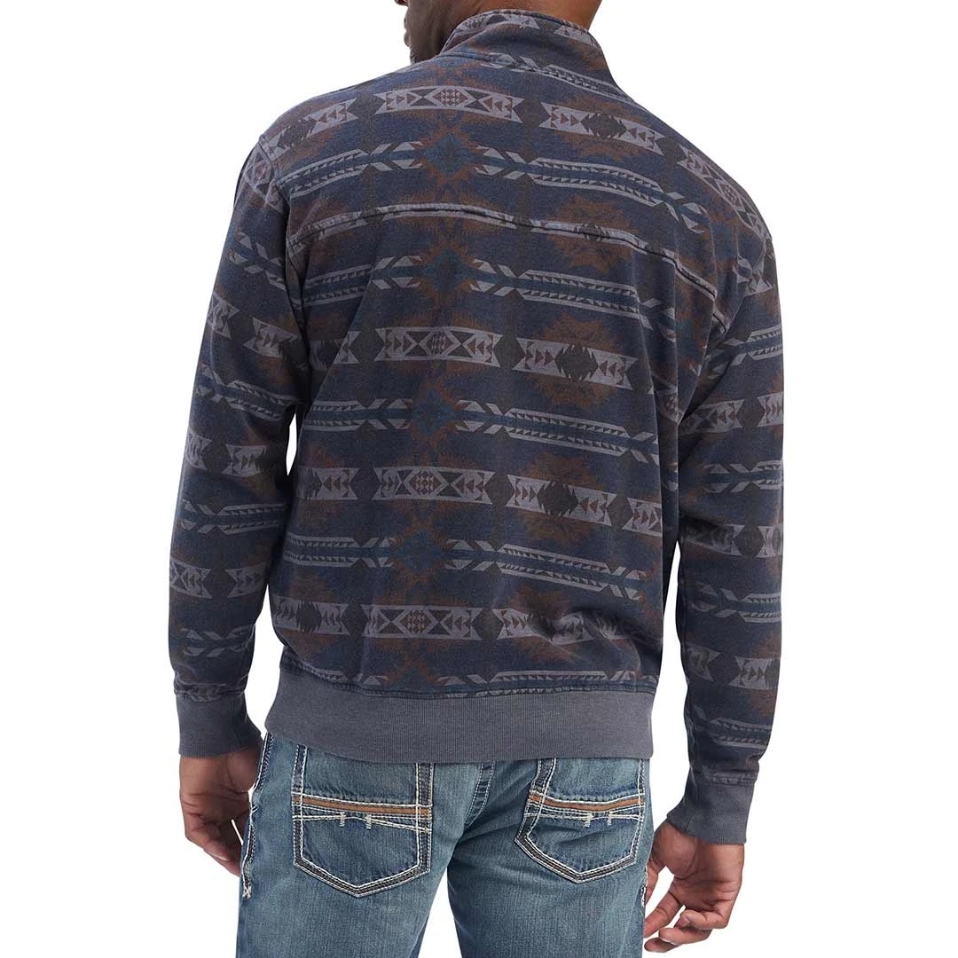 Ariat Men's Printed Overdyed Washed Pullover Sweater 2 Ariat Men's Printed Overdyed Washed Pullover Sweater - Image 2