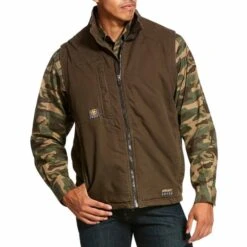 Ariat Men's Rebar Washed DuraCanvas Insulated Vest