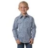 Wrangler Boys' 20X A/C Geometric Print Shirt