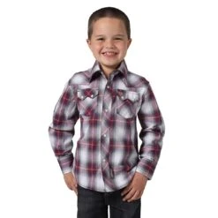 Wrangler Boys' Retro Plaid Shirt