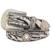 Blazin Roxx Women's Zebra Print Rhinestone Belt