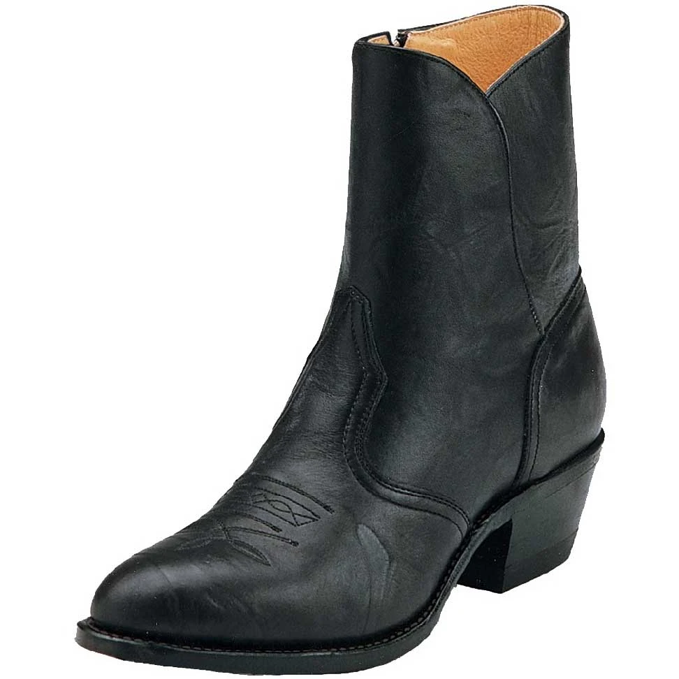Boulet Men's Mid Length Zip Cowboy Dress Boots 1 Boulet Men's Mid Length Zip Cowboy Dress Boots